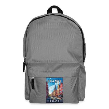 Explore Stunning Gdansk City in Poland - Backpack - elephant grey - Front