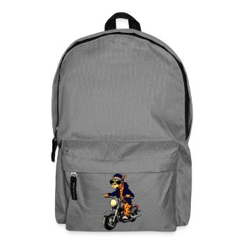 Motorcycle Giraffes - Backpack - elephant grey - Front