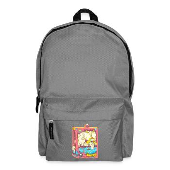 Der Drache und das Boot - Rucksack - Mittelgrau - Vorne