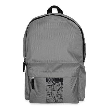 No Drama Llama Cool Alpaka Comic - Rucksack - Mittelgrau - Vorne