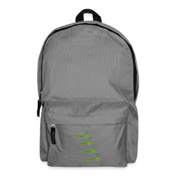 Raupen Rennen lustig - Rucksack - Mittelgrau - Vorne