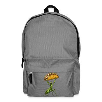 Gottesanbeterin Comic Taco Mexikanisch Essen - Rucksack - Mittelgrau - Vorne