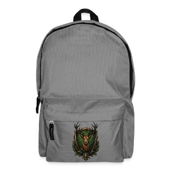 Deer Forest Emblem - Backpack - elephant grey - Front