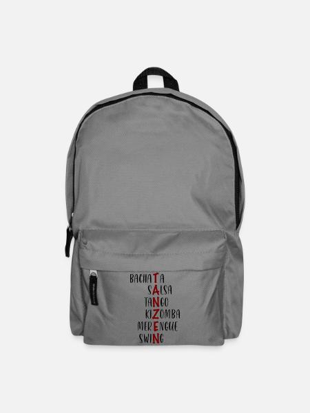 Tanzen Bachata Salsa Tango Kizomba Merengue Swing - Rucksack - Mittelgrau