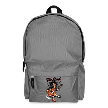 Rockabilly Pin Up: Too Loud For The Crowd - Backpack - elephant grey - Front