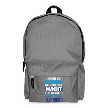 Wächter Des Stroms Elektriker - Rucksack - Mittelgrau - Vorne
