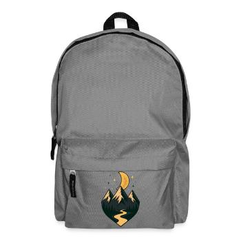 Under the moon and peaks - Backpack - elephant grey - Front