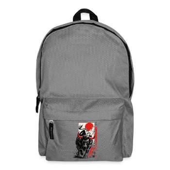 Bull Bull Anime Manga Style japonais - Sac à dos - gris éléphant - Devant