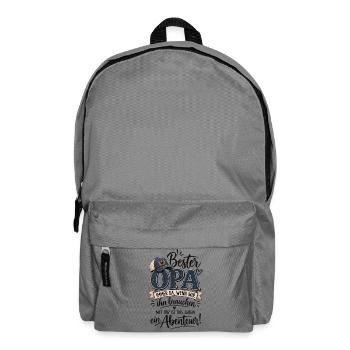 Bester Opa – Immer da, wenn wir ihn brauchen - Rucksack - Mittelgrau - Vorne