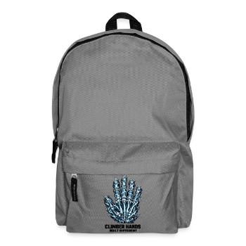 Climber Hands: Built Different Röntgen Design - Rucksack - Mittelgrau - Vorne
