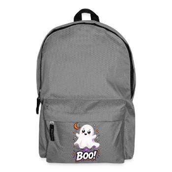 Kuscheliger Boo-Geist Halloween - Rucksack - Mittelgrau - Vorne
