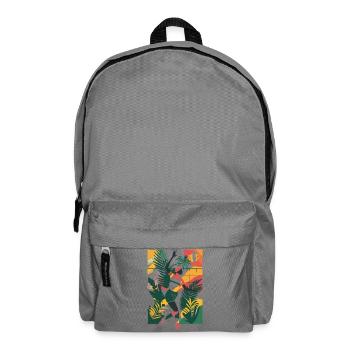 Volleyball Mädchen Cartoon - Rucksack - Mittelgrau - Vorne