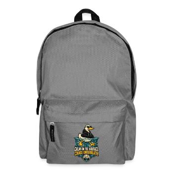 RobVibe Wildclub – Ruhige Oberflächenente - Rucksack - Mittelgrau - Vorne