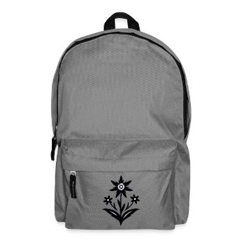 Edelweiß / Blume - Rucksack - Mittelgrau - Vorne