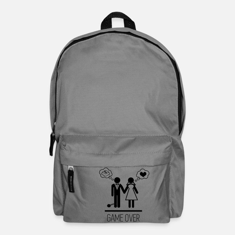 Game over - Junggesellenabschied Junggesellinnenab - Rucksack - Mittelgrau