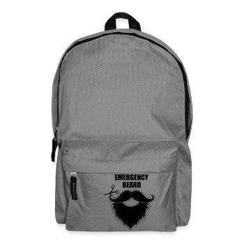 Schnurrbart Bart hipster - Rucksack - Mittelgrau - Vorne