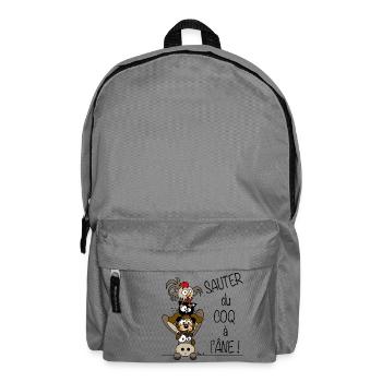 Sauter du Coq à l'Âne - Sac à dos - gris éléphant - Devant