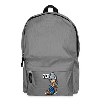 Boy saying Yo - Rucksack - Mittelgrau - Vorne