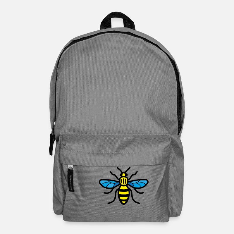 Manchester Bee (Colour) - Backpack - elephant grey