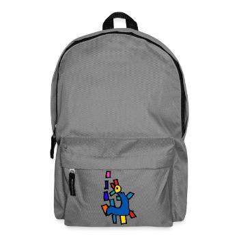dino - Backpack - elephant grey - Front
