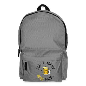 dont worry beer happy - Rucksack - Mittelgrau - Vorne