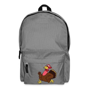 Thanksgiving Truthahn Pute Pilger - Rucksack - Mittelgrau - Vorne