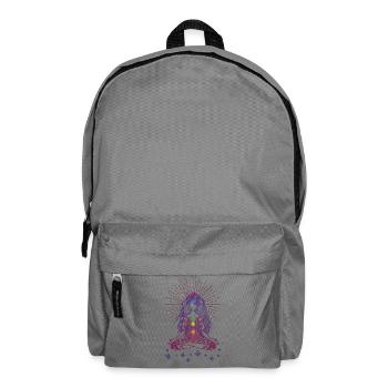 Boho Yoga Style Fille Happy Mind Happy Life - Sac à dos - gris éléphant - Devant