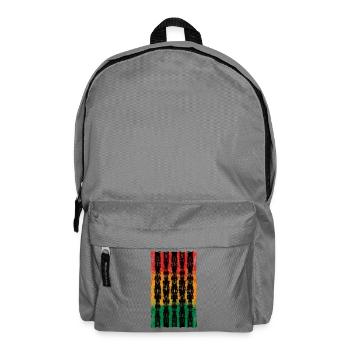 Gradient with symmetry and pattern - Backpack - elephant grey - Front