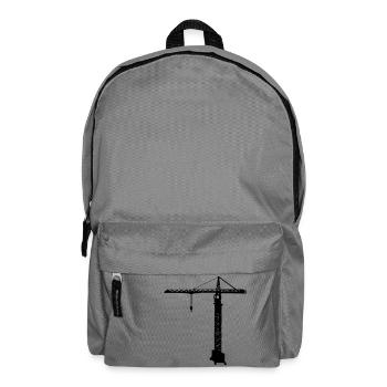 tower crane construction crane - Backpack - elephant grey - Front
