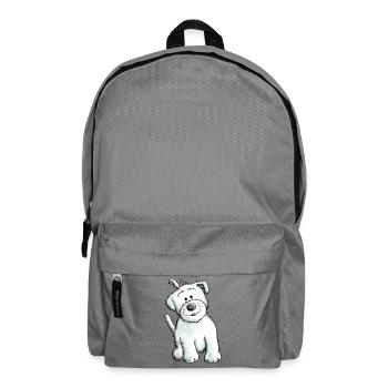 Melina der Malteser - Rucksack - Mittelgrau - Vorne