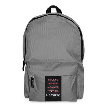 Motivation Machen Motiviren - Rucksack - Mittelgrau - Vorne