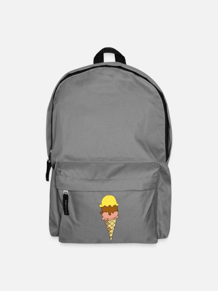 Gelbe Eiscreme Dreier-Sortiment - Rucksack - Mittelgrau