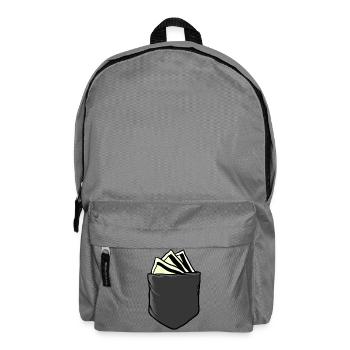 Cash Pocket Money - Backpack - elephant grey - Front