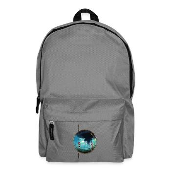 Stunning jellyfish float in the sky - Backpack - elephant grey - Front
