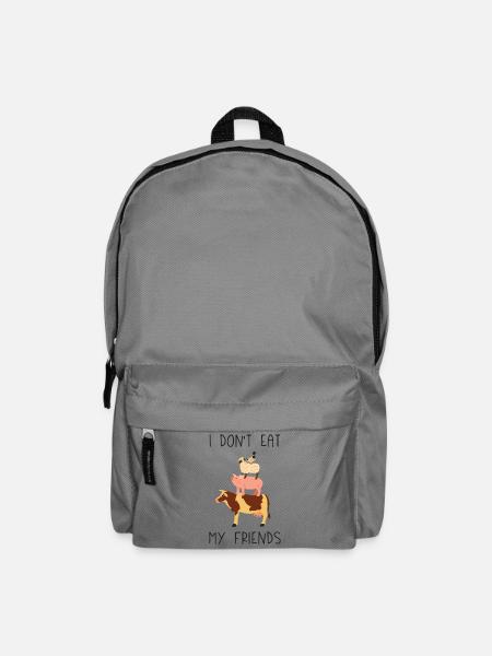 Ich esse meine Freunde nicht - Rucksack - Mittelgrau