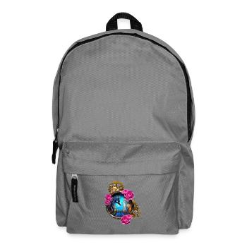 Beau design steampunk avec hippocampes - Sac à dos - gris éléphant - Devant