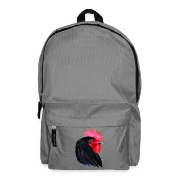 volgelmotiv für männer, hahnenkopf - Rucksack - Mittelgrau - Vorne