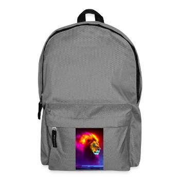 Tête de Lion - Sac à dos - gris éléphant - Devant