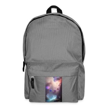 Bunte Blasen - Rucksack - Mittelgrau - Vorne