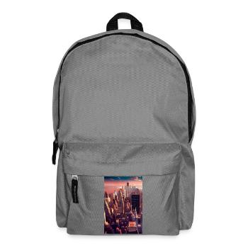 New York City Skyline - Rucksack - Mittelgrau - Vorne