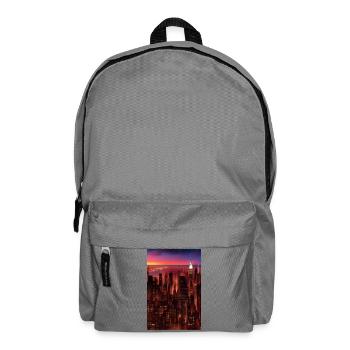 New York City Skyline - Rucksack - Mittelgrau - Vorne