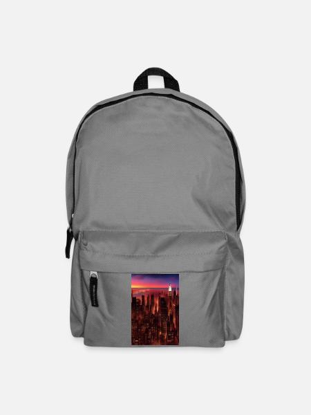 New York City Skyline - Rucksack - Mittelgrau