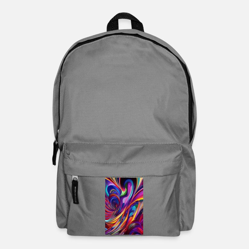 Abstrakte Kunst - Rucksack - Mittelgrau