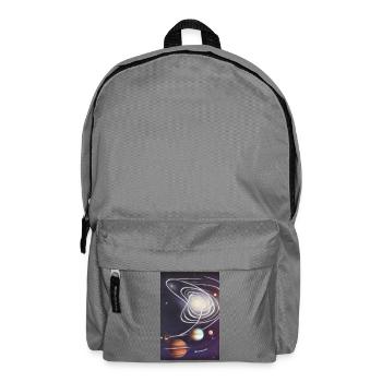Weltall und Planeten - Rucksack - Mittelgrau - Vorne