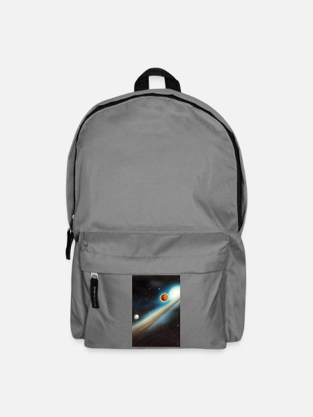 Weltall und Planeten - Rucksack - Mittelgrau