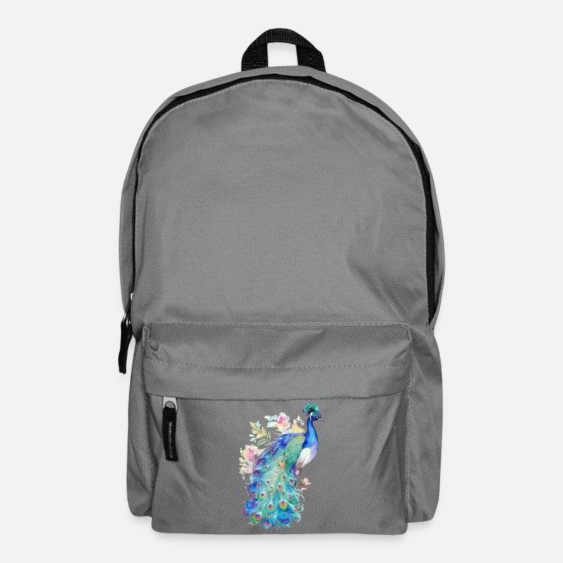 Pfau - Rucksack - Mittelgrau