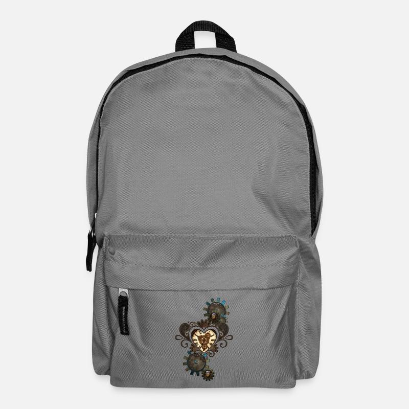 Das Herz des Steampunk - Rucksack - Mittelgrau