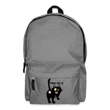 La lettre Q - Sac à dos - gris éléphant - Devant