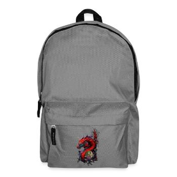 Wunderbarer chinesischer Drache - Rucksack - Mittelgrau - Vorne