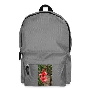 Glaïeul – amidon en fleurs - Sac à dos - gris éléphant - Devant
